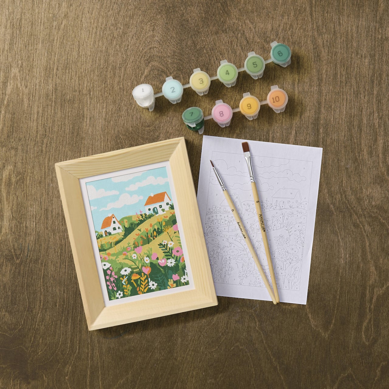 Hillside Cottage Paint-by-Number Framed Mini Kit by Artist's Loft®